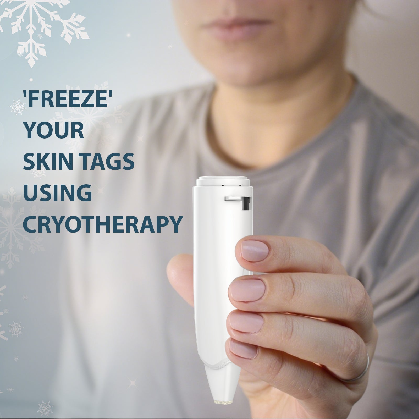 WA1000 Skin Tag Remover with Freeze Off Technology, Effective Skin Tag Removal Device, Home Use Cryo Kit for 1-2 Week Results + 10 Use Cycles